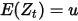 E(Z_{t} )=u